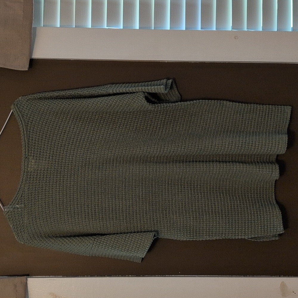 BiBi Green Boxy Ribbed Tunic Tee - Picture 4 of 4